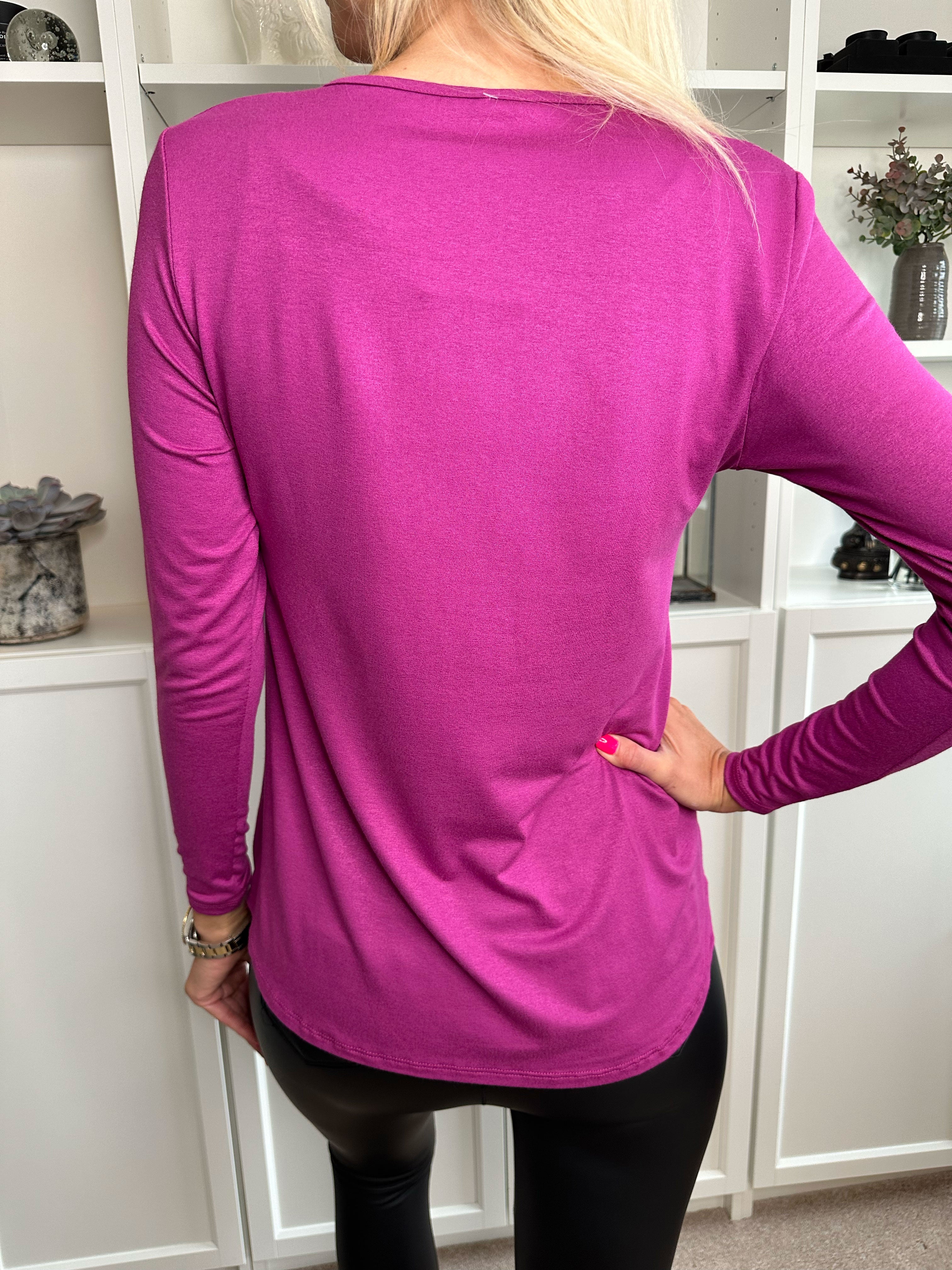 Otine - Langærmet basisbluse